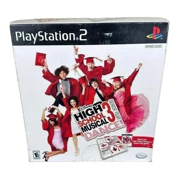 New PS2 High School Musical 3: Senior Year Dance Bundle with 1 Dance Mat UNUSED - Picture 1 of 8